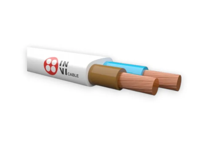 Double-layer copper wire (ШВВП) 2*0.5 100m, voltage 300/500 IN-VI
